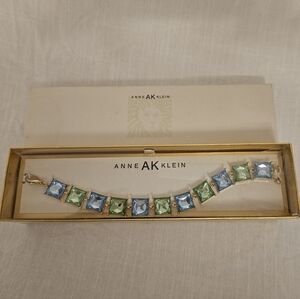 Anne Klein Blue and Green Bracelet